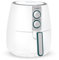 Kubo Friggitrice senza olio da 2,5 litri, friggitrice ad aria, 1500 W, temperatura regolabile, timer, bianca, 17,8 x 23,4 x 24,8 cm