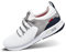 bugatti Sportlicher Sneaker mit Memory Foam im sportlichen Design, elastische Schnürsenkel, atmungsaktiv, Weiß, 46 EU