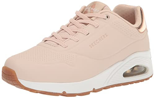 Skechers Damen UNO Shimmer Away Sneaker, Natur, 41 EU