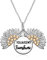 CUPENDA You are My Sunshine Halskette Sterling Silber Sunflower Medaillon Anhänger Halskette mit versteckter Botschaft Sunshine Schmuck Geschenke für Frauen Mädchen