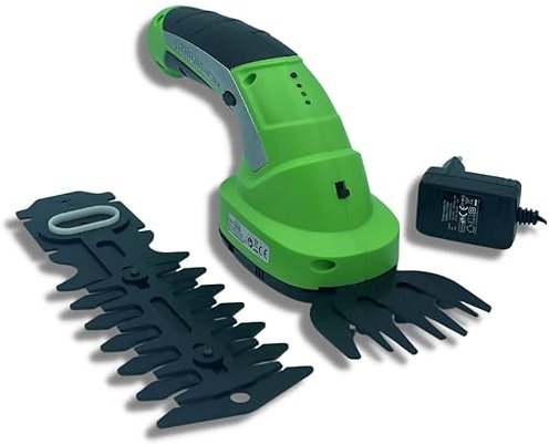 STARLYF Decespugliatore a batteria 2-in-1 Hedger, senza fili, tosatrice e potatore senza cavo per il giardino, forbici potatura elettriche, tagliasiepi a batteria, arbusti e decorazioni