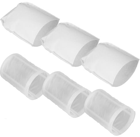 3 Stück Vorfilter + 3 Stück Filter für Makita CL100/CL106/CL180/DCL180 Staubsaugerzubehör, Vorfilterteil 451208-3, Filterteil 443060-3