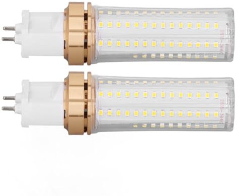 Hyuduo Lot de 2 Ampoules LED G12 20W (Type maïs) 2000LM, éclairage 360°, Puce SMD, pour Garage, entrepôt, éclairage intérieur et extérieur, plafonniers et lampadaires