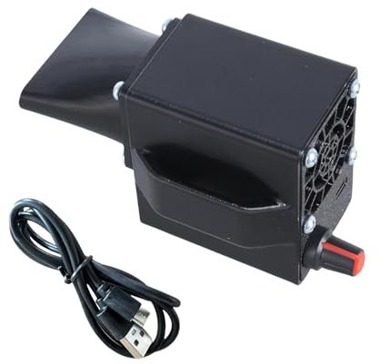 Bbq Soplador de aire de carbón vegetal, ventilador eléctrico portátil para barbacoas, picnics de barbacoa, senderismo, camping, picnics de chimenea, accesorios