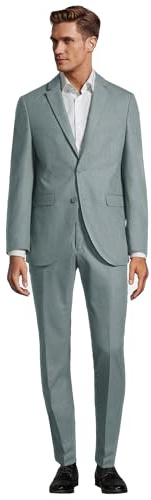 Steffen Klein Herren Designer Anzug - Slim Fit - Größe 48 - Zweiteiler Business Anzug - Salbei