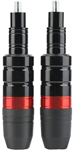 Sturzpads Motorrad 2pcs 8mm Motorrad Anti Falling Rod Scooter Motorrad Bar Engine Shatter Crash Frame Slider Protector Sticker Bar(Red)