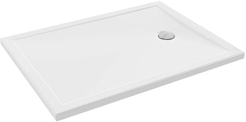 Jacob Delafon - Receveur de Douche Extraplat Camille - 120x90 cm - Bonde à droite - Céramique recyclée - Surface antidérapante PN12 - Installation surélevée, posée, encastrée - Blanc - ENP931-00