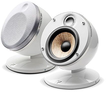 Focal Dome Pack 2.0 Flax 2-Way Compact Sealed Satellite Speaker (White, Pair)