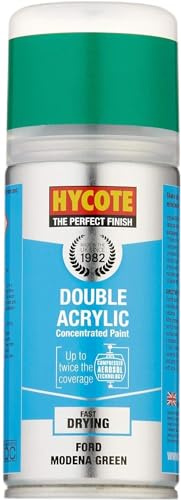 Hycote Double Acrylic Aerosol Car Spray Paint, Ford - Modena Green, 150 ml
