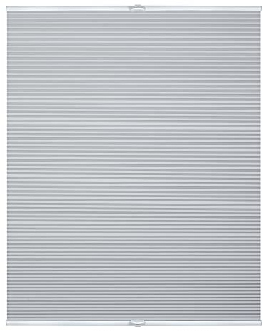 Lichtblick Thermo-Plissee Klemmfix, ohne Bohren, verspannt, Wabenplissee, Blickdicht, Hitzeschutz, Klemmträger, Energie und Heizkosten sparen Weiß, 100 cm x 130 cm (B x L)