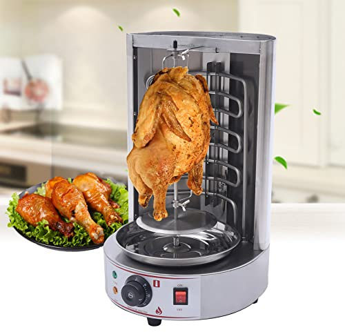 19 Parrilla eléctrica Pollo Gyro Carne Shawarma Tacos Pastor Máquina Asador vertical Asador giratorio Máquina de kebab giratoria Encimera eléctrica Asado de barbacoa for el hogar Comercial Turco Cerd