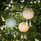 Lights4fun 3er Set LED Solar Lampions Lucena Türkis Laterne Außen Gartenbeleuchtung Solar Gartenleuchten für Außen Solar Lampions Außen Wetterfest Lampions Solar Outdoor