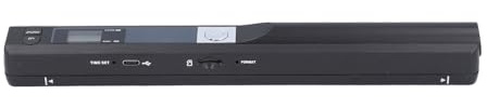 Escáner Portátil, Escáner de Mano Móvil a Color de 900 PPP, Documentos A4, Fotografías, Imágenes, Escaneo de Recibos, USB 2.0 para Viajes en Casa y Oficina (Black)