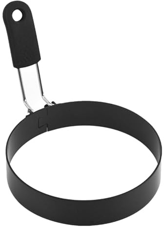 Anillo para cocinar huevos – Anillos de huevo para plancha | Anillo antiadherente para cocinar huevos | Anillo de tortilla para plancha | Molde de acero inoxidable para huevos | Anillos