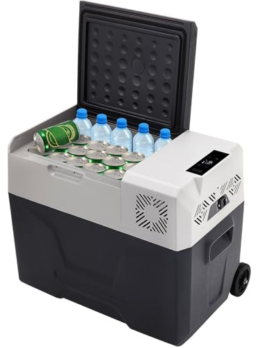 Furvveerr 30L Réfrigérateur de Voiture,Mini Réfrigérateur Portable à Compression Mini Frigo Électrique Réfrigération Plage de Température -20℃-20℃ pour Maison/Voiture/Camping