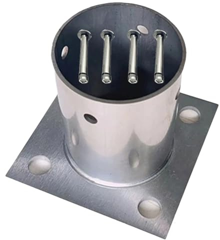 60MM Rund Stolpe Ytmonterad Bas, Stolpeankare Basfäste För Trädgård/Uteplats/Trädäck, Ledstång Räcke Postlådepelare Stödfäste, Rostfritt Stål, 3MM Tjock(1pc)