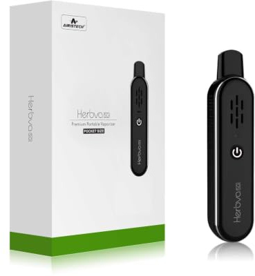 5G Dry Herb Vaporizer for Aromatherapy Herbs, Herbal Vaporizer with 360° Heating Structure Ceramic Chamber, 3 Temps Setting,2 Optional Mouthpieces Vaporisers(No Liquid No Nicotine)