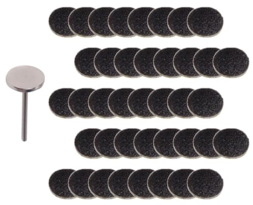 JEWEDECO 50pcs Callus Scraper Pedicure Sanding Discs for Nail and Dead Skin Removal, Stainless Steel and Sanding Sheet Foot Sandpaper Discs, Electric Accessory for Salon Shop Manicure Use