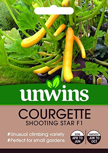 Unwins 30310568 Courgette Shooting Star F1 Seeds, Clear