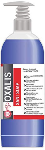 12 flaconi da lt.1 Oxalis Sani Soap mani sapone igienizzante lavamani con antibatterico