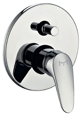 Miscelatore Doccia Ad Incasso Da Parete Con Deviatore Rubinetto Monocomando Cromato