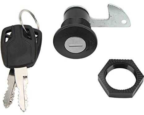Aqxreight Cerradura Trasera para Maletero de Motocicleta, Cerradura Trasera de Ajuste de Scooter, Plástico de Aluminio, Universal para Maletero de Almacenamiento de Motocicletas Eléctricas(#2)