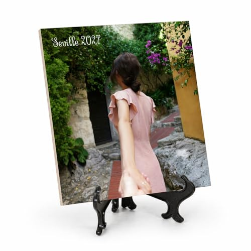 Wanapix | Piastrelle Ceramica Personalizzate con Foto y Testo | Targa in Ceramica Mattonella Personalizzato | 20x30 cm | 100% personalizzato