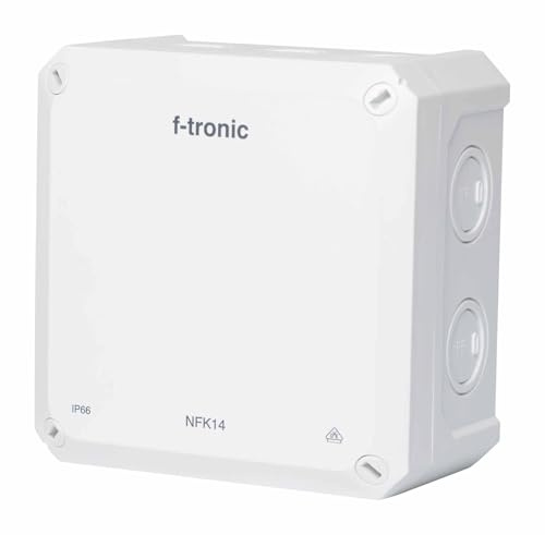 f-tronic FR-Abzweigkasten NFK14ws, IP66, weiß, NEPTUN Compact (140x140x81mm)