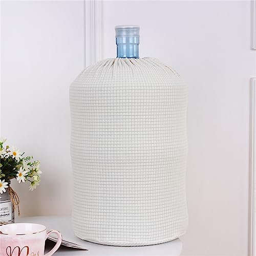 Highdi Dispensador De Agua Cubiertas De Barril Cubierta Antipolvo Cubiertas Elásticas para Enfriador De Agua Dispensador De Agua Reutilizable Cubierta De Cubo Protector (28x40cm,Blanco)