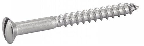 ACTON Vis à bois tête fraisée bombée fendue - Inox A2 3,5x25 mm - Boîte de 200 - Vis, pointes, boulons