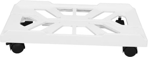 NUOBESTY Computer Floor Bracket White Pc Stand Wheels Movable Holder for Cpu Tower