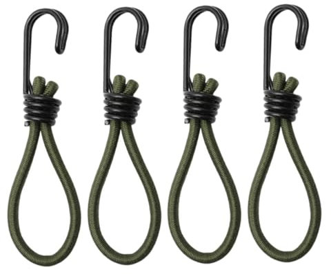 BESPORTBLE 4stücke Zelt Bungee Cords Elastische Seil Haken Für Camping Outdoor Zelt Zubehör Grün Langlebig Einfach Zu Bedienen Für Und Campinganwendungen