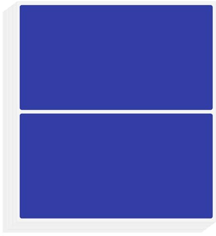 PATIKIL Color Coding Labels 7.6 x 5cm, 50 Pcs Rectangular Colored Labels Sticker Moving Stickers Tags for Inventory Packing Box, Dark Blue
