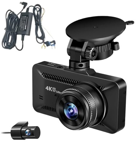 Doiyislem Telecamera Per Auto - Registratore 4K Wireless con Visione Notturna | Telecamera Visione Notturna 360 Gradi Anteriore e Posteriore - per Monitoraggio di Veicoli e Camion per Parcheggio Guida