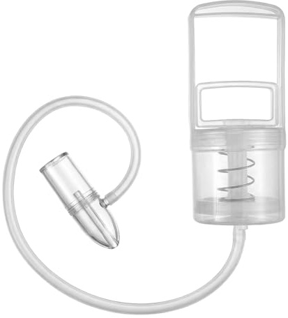 Nose Cleaner, Gentle Manual Nasal Aspirator, Nasal Pump Sinus Drainer, Hand Pump Nose Cleaner and Booger Suction, Easy to Use and Clean, Reusable Sinus Vacuum for Mucus & Congestion Relief