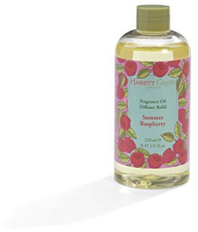Hassett Green London - Summer Raspberry - Fragrance Oil Reed Diffuser Refill - Larger Size 250ml Bottle
