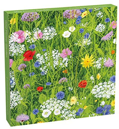 Museums & Galleries Pack of 8 Greeting Cards (ERE014) Wild Flower Garden - 2 Designs - Josephine Simon
