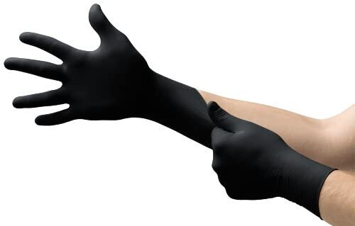 Florissima 90x Nitril Einweg-Handschuh MICROFLEX® schwarz, Gr.XXL (10,5-11), Einmalhandschuhe 262022