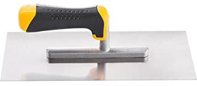 Hardy Working Tools – Frattazzo Liscio 12 x 28 cm con Manico Bimateriale 2K, Serie 28 – Frattazzo per Lisciare Intonaci, Colle, Gessi e Stucchi