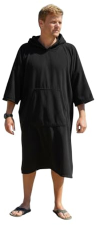 Malo’o AVO Changing Poncho – Microfiber Surf Poncho with Hood & Pocket, Quick-Dry Towel Robe for Surfing, Swimming, Beach, Boat & Camping – 4 Sizes, 2 Colors (Men, Women, Kids)