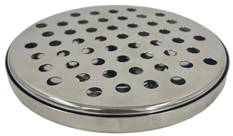 Chabrias Ltd Round Premium Stainless Steel Drip Tray 14.1cm Durable Bar Spirit Measure Drainer Tray for Pubs, Home Bars & Kitchens – Easy to Clean, Sleek Design, Professional Barware