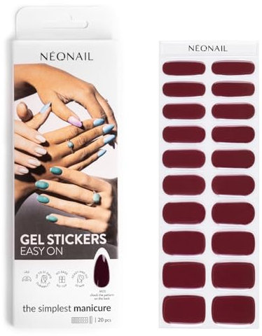 NEONAIL Nagelfolie UV Härtend - Gel Stickers Easy On - UV Gel Strips - Fingernägel zum Aufkleben - Nagelsticker - Nagellackstreifen - Nagelaufkleber - Aufkleber Nägel - M05