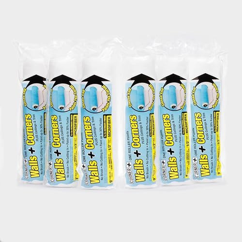 Starke LLC Paint Roller Cover, Microfiber, 9 x 1/2-In. Nap 6-Pack