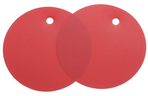 sourcing map 50pcs Waterproof Shipping Tags, PVC Metal Eyelet Durable Label Tear Resistant Blank Tag for Product Identification Inventory Car Parts Tag, Red