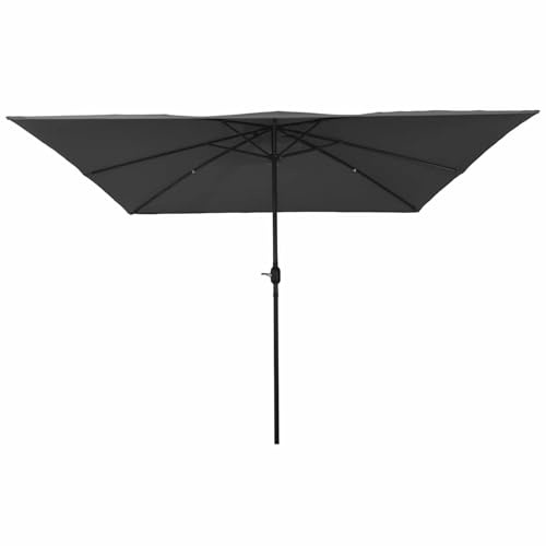 Vopese Garden Parasol Anthracite 295 x 295 x 245 cm For outdoor, terrace, and garden shading purposes ZSSCJ-UK42003654UK