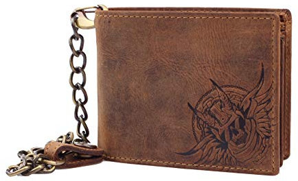 Greenburry Vintage Herren Geldbörse Braun 12,5x9,5x3cm Portemonnaie Geldbeutel