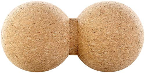 newgen medicals Massage-Kugeln: Massage-Duoball & Faszien-Trainer zur Selbstmassage, Kork, Ø 6,5 cm (Faszien-Bälle, Duo-Massageball, Fuss Massager)
