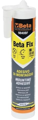 Beta Fix Adesivo di Montaggio Ultraforte, Presa Istantanea, Elevata Resistenza Meccanica, Senza Solventi
