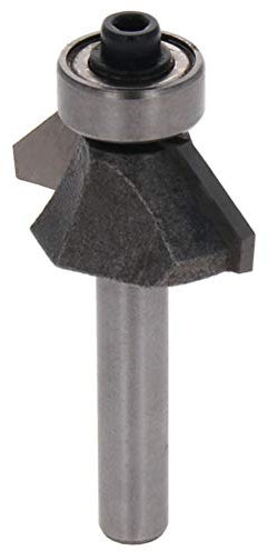 Utoolmart Fresa per smussatura Fresa 1/4 gambo 5/16 di pollice Diam. 45 gradi Fresa per smussare bordo che forma fresa 1 pz
