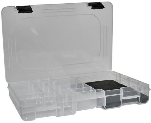 Gunki Jigkopf Box 27,5x18,5x4,5cm - Angelbox für Bleiköpfe, Tacklebox zum Spinnfischen, Zubehörbox zum Kunstköderangeln